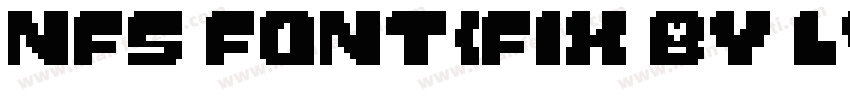 NFS font(FIX BY LYA字体转换